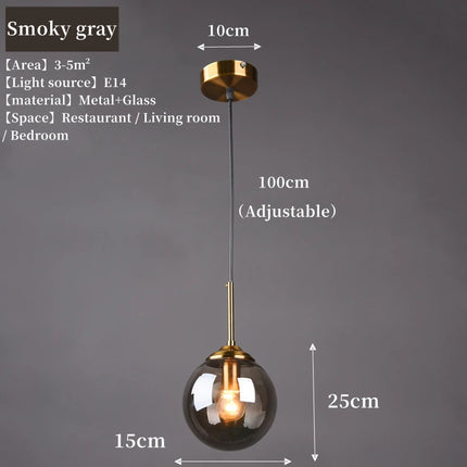Modern Luxury LED Glass Pendant Chandelier