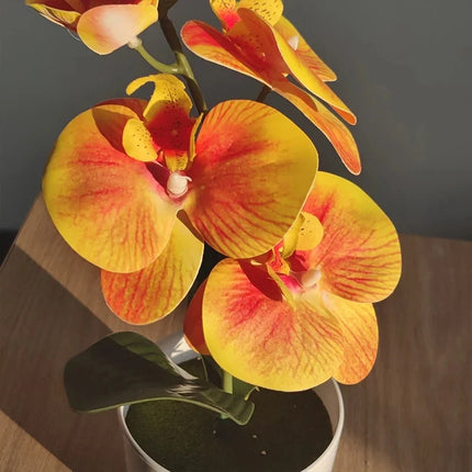 Bonsai Butterfly Orchid Artificial Potted Plant