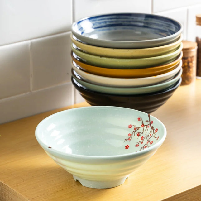 Melamine Japanese Style Noodle Soup Bowl