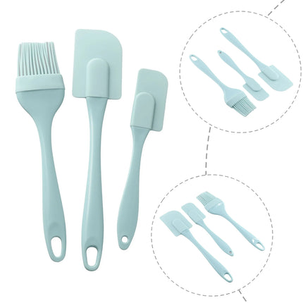3Pcs Silicone Spatula Set Non-stick Kitchen Tools