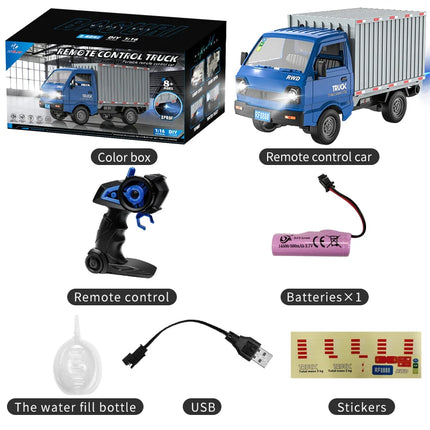 RC Car 2.4GHZ 1:16 Simulation Drift Climbing Truck LED Lights Remote Control Car Electric Toys For Kids Model Boy's Gifts