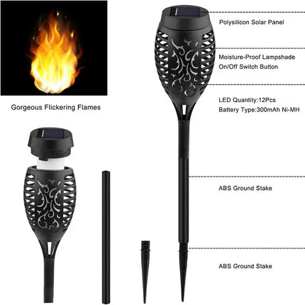 Solar Flame Torch Lights