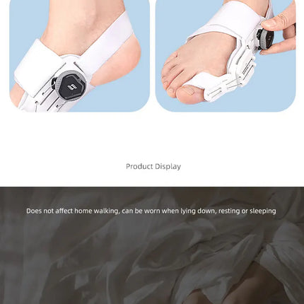 Bunion Corrector Unisex Foot Hallux Valgus Braces Rotatable Toe Separator Straightener Adjustable Pedicure Finger Toe Corrector