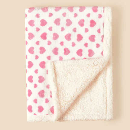 Winter Baby Blanket Swaddle Wrap Flannel Lamb Fleece Warm Quilt for Newborn Bedding Soft Baby Stroller Blanket for Newborn Hot