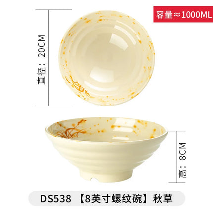 Melamine Japanese Style Noodle Soup Bowl