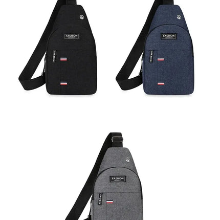 Chest Bag Men's One Shoulder Crossbody Bag Large Capacity Outdoor Sports And Leisure Fashion Small Shoulder Bag Large Capacit