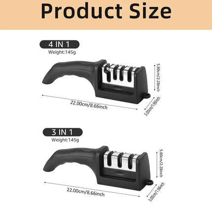 Knife Sharpener Professional Sharpening Stone Whetstone Grindstone 2/3/4 Stages Kitchen Knives Scissor Grinder Stone Householder