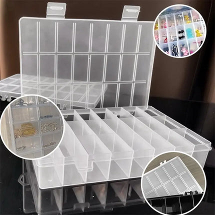 24-Grid Plastic Storage Box
