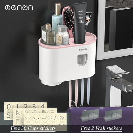 Magnetic Adsorption Inverted Toothbrush Holder