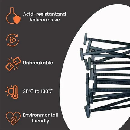 Multi-purpose nylon universal cable tie buckle Self-locking cable tie buckle Installation-free Cable tie universal UV-resistant