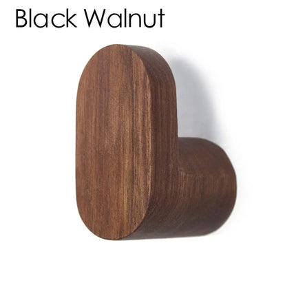 Modern Simple Wooden Decorative Hook Key Holder Door Hanger Wall-mounted Punch Robe Hook Coat Bag Rack Home Storage Organizer