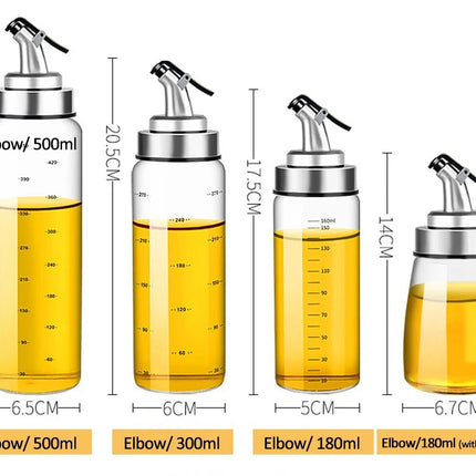 180/300/500ml Cooking Seasoning Oil Bottle Sauce Bottle Glass Storage Bottles for Oil and Vinegar Oil Dispenser For Kitchen