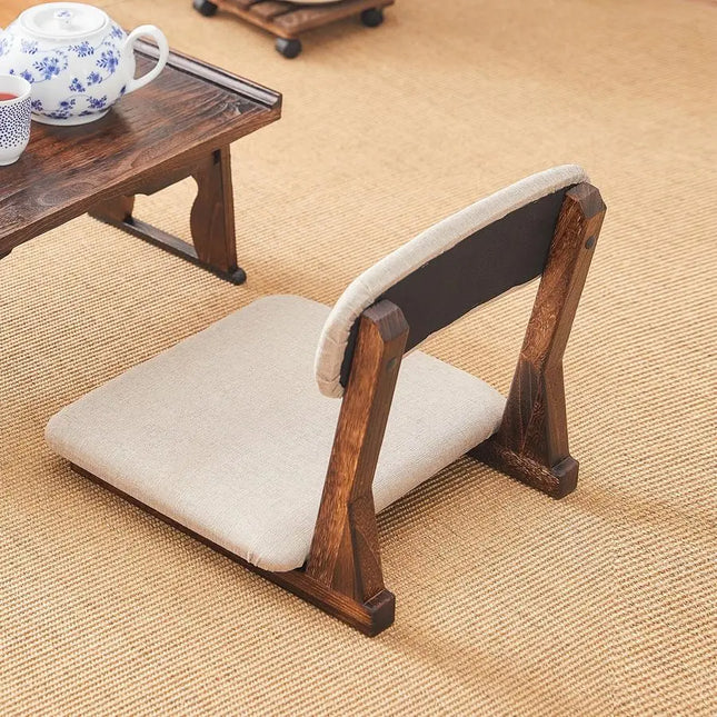 Chair with Back Support,Japanese Floor Chair,Back Jack for The Floor,Floor Seating,Tatami Floor Seats