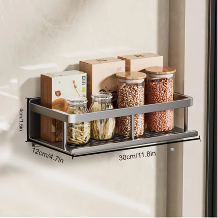 Aluminum Wall-Mounted Kitchen Spice Rack