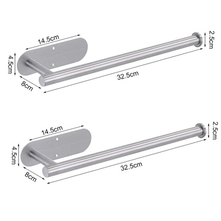 Stainless Steel Adhesive Toilet Paper Holder
