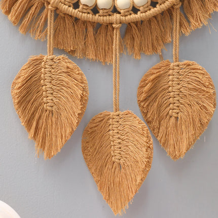 Handwoven Round Wall Mirror