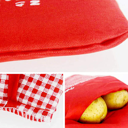 Reusable Microwave Potato Cooker Bag Washable Tortillas Cooker Pockets Corn Cooking Bag Microwave Baking Bag Kitchen Gadgets