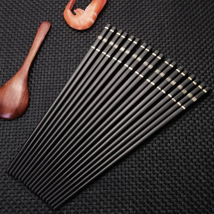 10/2PCS Reusable Sushi Chinese Chopsticks Korean Chopsticks Non-slip Chop Sticks Kitchen Dining Tableware Cutlery Set Accessorie