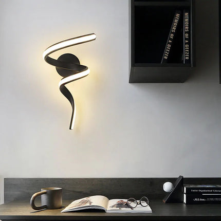 Nordic LED Spiral Wall Lamp