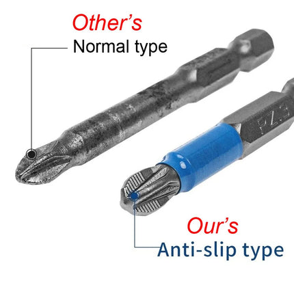 Magnetic Screwdriver Bit Set Anti Slip Non Cross Phillip Electric Drill Screw Driver Head Kit Impact Batch Power Hand Tool PH PZ