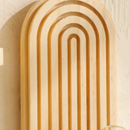 Boho Wooden Wall Shelf