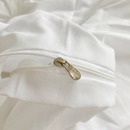 3pcs Bedding Cover, Big Pinch Pleat Duvet Cover, Soft Microfiber Bedding Set with Zipper Closure & Corner Ties