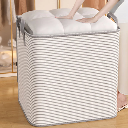 1pc Household Quilt Clothing Foldable Storage Box Non-woven Large Capacity Blanket Bedding Organizing Bag Dustproof Cabinet Box