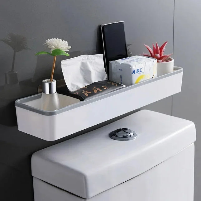 Wall-Mounted Toilet Bathroom Storage Cabinet Rack