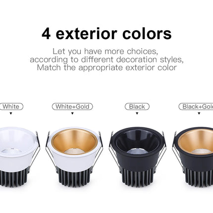 AC85-265V COB Bulb spot led plafond encastrable LED Downlight Aluminum Ceiling Lamp Corridor Kitchen Home Decoration
