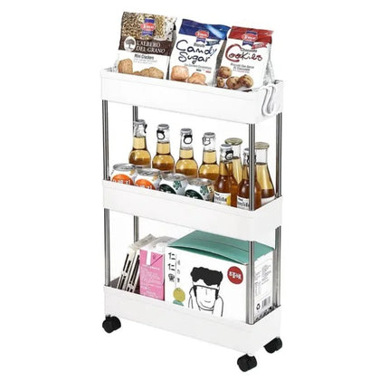 Three tier shelves for bedrooms, kitchens, home storage, and outdoor camping