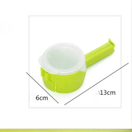 1pcs Plastic Cap Sealer Clip with Pour Spouts Snack Candy Storage Food Storage Bag Sealing Clips  Fresh Clamp Kitchen Organizer