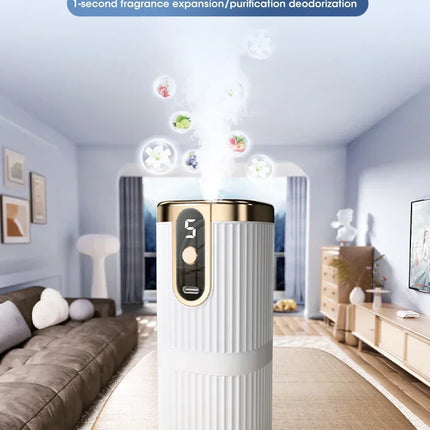 Mini Essential Oil Aroma Diffuser Large Mist Air Humidifier Rechargeable 5-Gear Aromatherapy Machine Air Freshener for Home Car