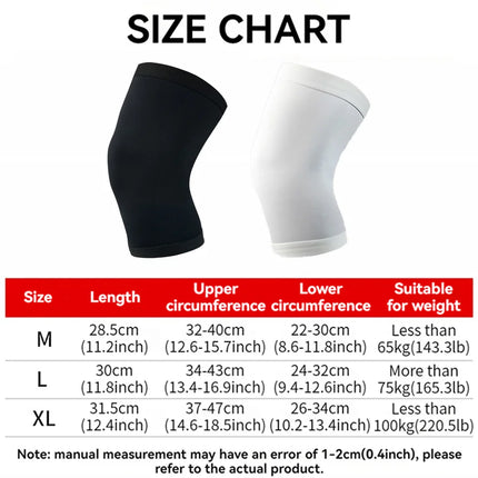 GOBYGO 1Pcs Basketball Sports Knee Pads Elastic Knitted Compression