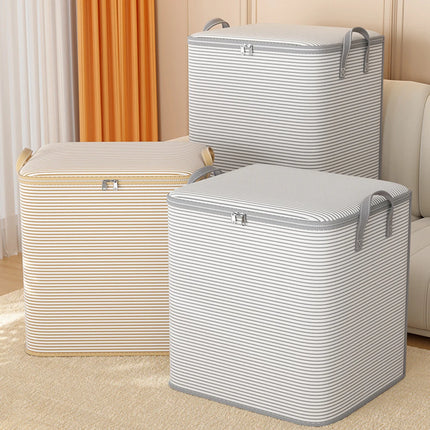 1pc Household Quilt Clothing Foldable Storage Box Non-woven Large Capacity Blanket Bedding Organizing Bag Dustproof Cabinet Box