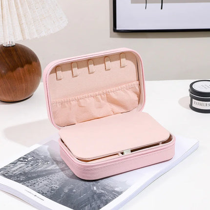 Jewelry Box Home Storage Small Box Travel Portable Travel Earrings Necklace Ring Jewelry Box jewelry packaging  gift box