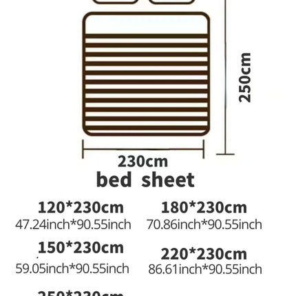 A printed sheet, soft and comfortable breathable bedding for bedrooms, guest rooms, all seasons