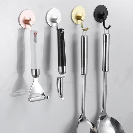 Self-adhesive Bathroom Hook Key Bag Shower Door Robe Towel Adhesive Hanger Kitchen Accessories For Organizer Wall Stickers Hooks