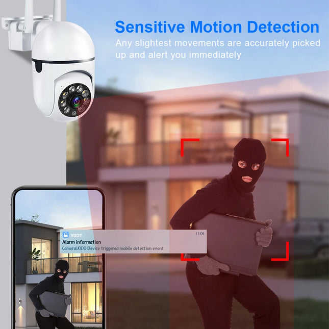 8MP Wireless PTZ Security Camera AI Human Tracking