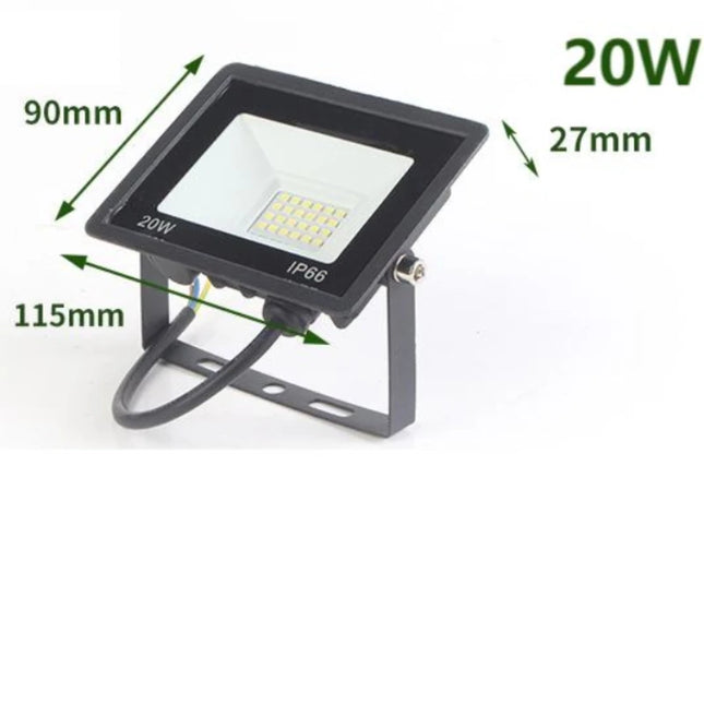 Outdoor IP66 Waterproof Path Light Spotlight LED Floodlight AC220V  20W 30W 50W 100W  Outdoor Garden Porch Courtyard Lamp