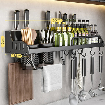 Kitchen Spice Storage Knives Holder Knife Stand Spice Rack Organizer Knives Holder Spoon and Chopsticks Rest Hanging Organizers