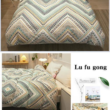 100% Cotton Duvet Cover Double Size Duvet Cover 200x230 Skin friendly Breathable Active Flower Print Pillow Cover Buy separately