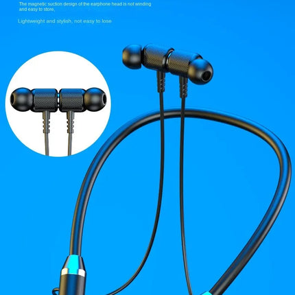 Wireless Headphones Bluetooth 5.0 Neckband Earphones Silicone Hifi 9D Stereo Sports Headset Halter Waterproof Magnetic Earbuds