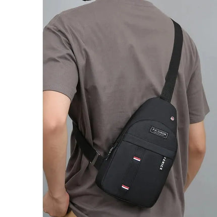 Chest Bag Men's One Shoulder Crossbody Bag Large Capacity Outdoor Sports And Leisure Fashion Small Shoulder Bag Large Capacit