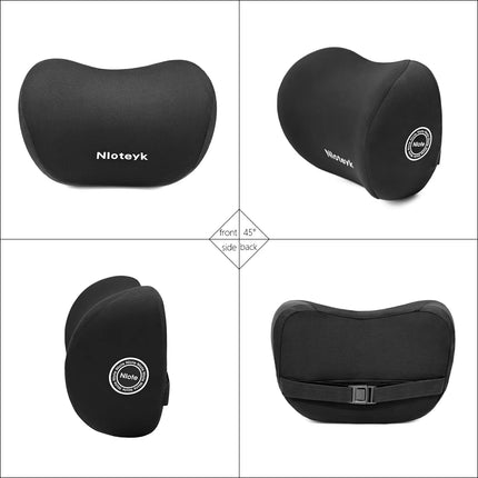 Car Neck Cushion Memory Foam Car Lumbar Support For Car Supplies Universal Neck Pillow Waist Cushion Car Seat Car Assesories