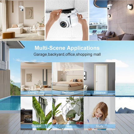 8MP Wireless PTZ Security Camera AI Human Tracking