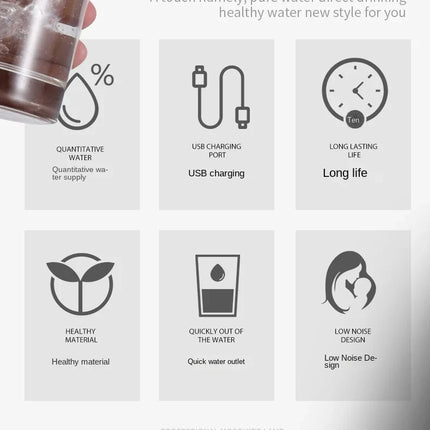 Automatic Water Press Household Barreled Water Electric Water Pump USB Rechargeable Mineral Water Pump Portable Water Dispenser