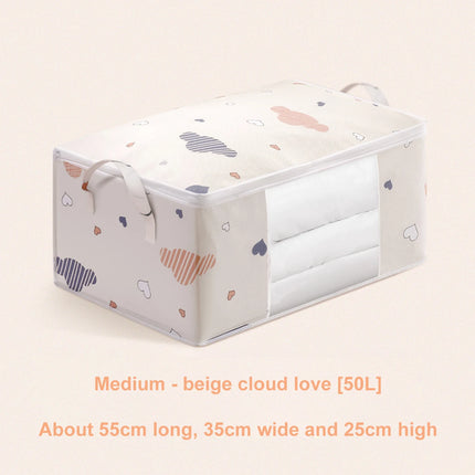 Wardrobe Organizer Large Capacity Quilt Storage Bag Clothing Box Bedding Container Polyester Fabric Dustproof Storage Bags