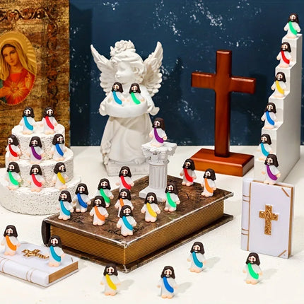 Easter Jesus Easter Mini Jesus Figurines Decorative Multifunctional Party Favors Sunday School Craft Multiple specification