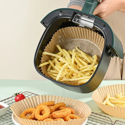 50/100Pcs Air Fryer Disposable Paper Non-Stick Airfryer Baking Papers Round Air-Fryer Paper Liners Paper Kitchen Accessories