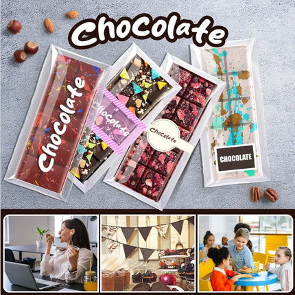 10 Grids Silicone Molding Chocolate Bar Mold Non-Stick Reusable Kitchen Deep Chocolate Mold Multipurpose Large Candy Molds